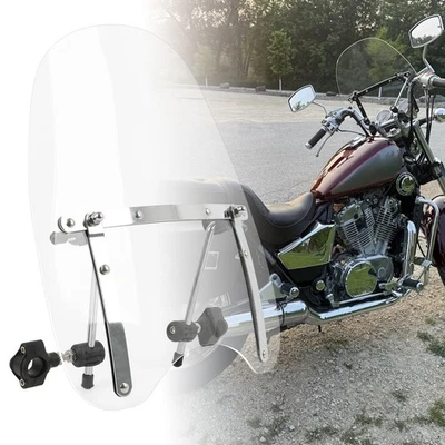 19"x17" Windscreen Windshield For Honda Magna Shadow Spirit Sabre 600 750 1100  - Image 1 of 4