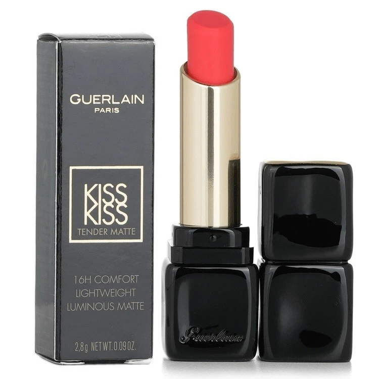 Guerlain Kiss Kiss 16H Cómodo Ligero Luminoso Mate 520 Sexy Coral NUEVO Foto 1 de 1