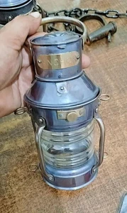 Antike Messing Ankerlampe Vintage Maritim Schiff Maritim Laterne Bootslampe 8" - Bild 1 von 4
