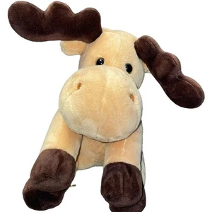 Wishpets Plush Moose Butterscotch Stuffed Animal Antlers Nursery Baby Shower - Picture 1 of 9