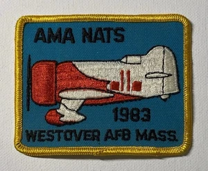 AMA NATS 1985 Westover AFB Massachusetts Airplane Patch Badge - Picture 1 of 2