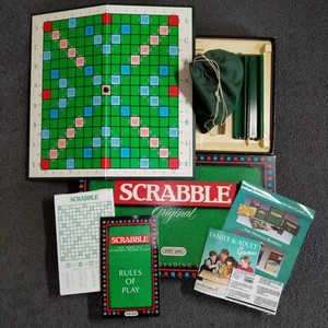 Mattel Scrabble Original Spears Games 1988 Edition Board Game Complete England - Picture 1 of 13