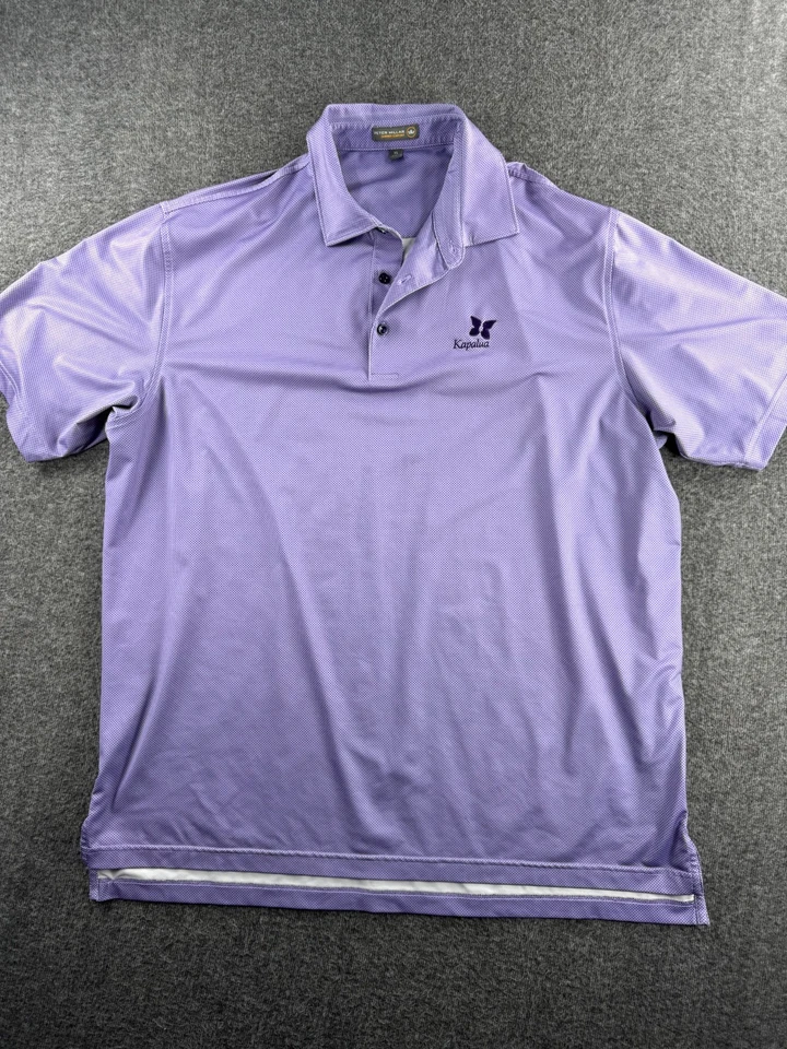 Peter Millar x Kapalua 夏威夷高尔夫男式夏季舒适高尔夫 Polo XL — 第 1/4 张图片