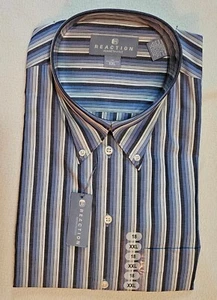 Reaction Kenneth Cole 18 XXL Short Sleeve Dress Shirt - Picture 1 of 2