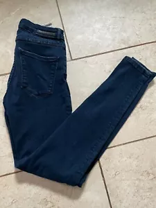 Zara Jeans Damen 6 High Rise Dark Wash Blau Slim Fit Denim Jeans - Bild 1 von 8