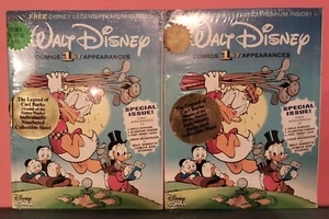 2 WALT DISNEY COMICS 1st APPEARANCE - DONALD & SCROOGE #'s 2 & 3 - STILL SEALED! - Picture 1 of 4