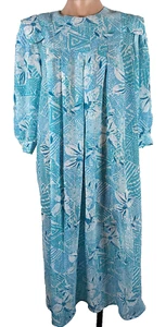 Maternity VTG Caftan MuuMuu Yolk Collar Kathryn & Co Swing Dress Swing - Picture 1 of 7