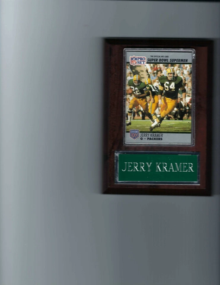 PLACA JERRY KRAMER GREEN BAY PACKERS FÚTBOL AMERICANO NFL C Foto 1 de 1