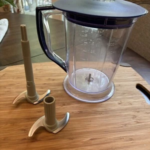 Ninja 6 Cup 48oz Blender Food Processor Blue Replacement Pitcher, Lid, Blades. - Picture 1 of 7