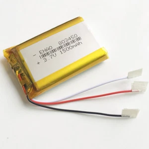 Batería recargable de polímero Lipo Li de 3,7 V 1500 mAh 803450 termistor tres WIres - Imagen 1 de 3
