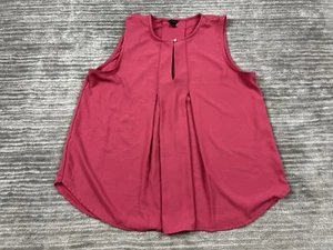 Ann Taylor Top Womens Small Pink Sleeveless Casual Rayon Blend - Picture 1 of 13