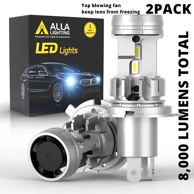 H4 LED Headlight Bulbs for Suzuki King Quad 500 ATV UTV Yamaha Zuma Ski Doo XS - Image 1 of 4