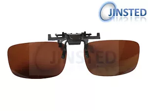 Marrón Polarizado Polarizado Abatible Clip-0n Gafas de Sol Tonos ACP002 - Imagen 1 de 12