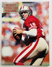 Beckett Football Card Magazine #9 December 1990 Joe Montana NFL 49ers Cover VG