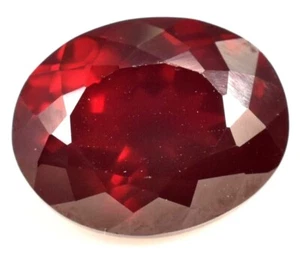 13.25 Ct Natural Deep Red Ruby Oval AAAA+ Cut CERTIFIED VVS Loose Gemstone - Picture 1 of 4