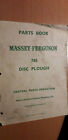 1962 Massey Ferguson Disc Plough 765: Parts Catalog