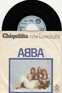 ABBA CHIQUITITA / LOVELIGHT UNIQUE LABEL 1979 RECORD YUGOSLAVIA 7" PS - Picture 1 of 2