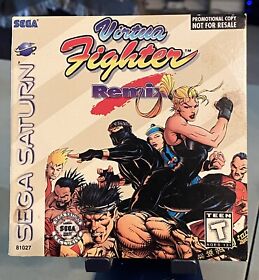 Virtua Fighter Remix (Sega Saturn, 1995) Not For Resale - Paper Sleeve