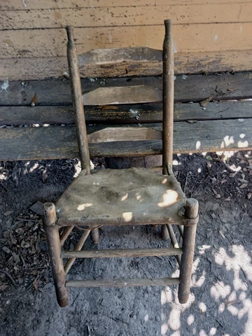 *ANTIQUE LOUISIANA CAJUN, CREOLE LADDER BACK RAWHIDE CHAIRS 1800s EXCELLENT!* Cover