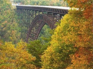 Postkarte West Virginia Fayetteville New River Gorge Bridge Fayette County NEUWERTIG - Bild 1 von 1