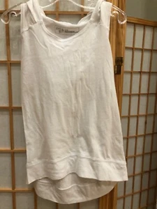 Zella girls white, hooded, sleevless tank S 7/8 - Picture 1 of 4