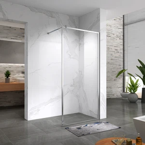 MOG Walk In Dusche Gianna aus 8 mm starkem durchsichtigem ESG Glas - Bild 1 von 6