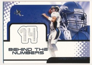 BRIAN GRIESE 2001 FLEER E-X BEHIND THE NUMBERS GAME JERSEY BRONCOS 229/786 SP