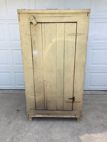 Antique Primitive Painted Jelly Cabinet Cupboard Pantry Country Kitchen Cover