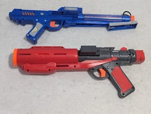 Nerf Star Wars Dart Guns Blue Clone Trooper and Red Death Trooper Blasters - Picture 1 of 12