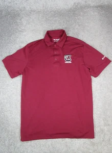 South Carolina Gamecocks Polo Shirt Mens Small Columbia Golf Red - Picture 1 of 10