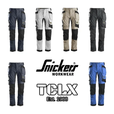 Snickers 6241 AllroundWork Stretch Knee Pad Trousers Holster Pockets