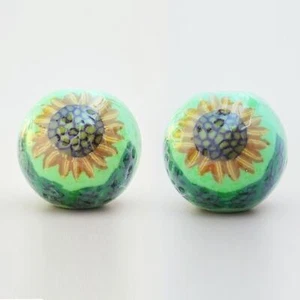 2 velas de girasol esculpidas a mano Lifelines vintage RARAS NUEVAS EN CAJA - Imagen 1 de 11