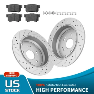 Rotores de disco traseros + pastillas de freno de cerámica para Acura RDX 2010 2011 2012 2013 - 2018 - Imagen 1 de 10