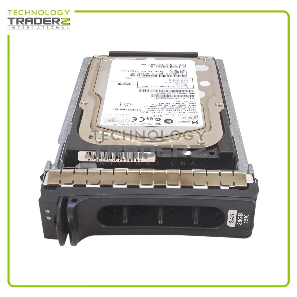 LOT OF 2 Dell 36GB 15K SAS 3G 16MB 3.5" Hard Drive G8816 0RY645 RY645 Pulled - Image 1 of 2