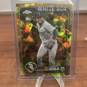 Lenyn Sosa 2024 Topps Chrome Update Gold Sapphire Refractor #USCS291 /50 - Picture 1 of 2