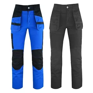 Pantaloni da lavoro da uomo professionisti Builder carico resistenti rinforzo punti di stress pantaloni - Foto 1 di 32