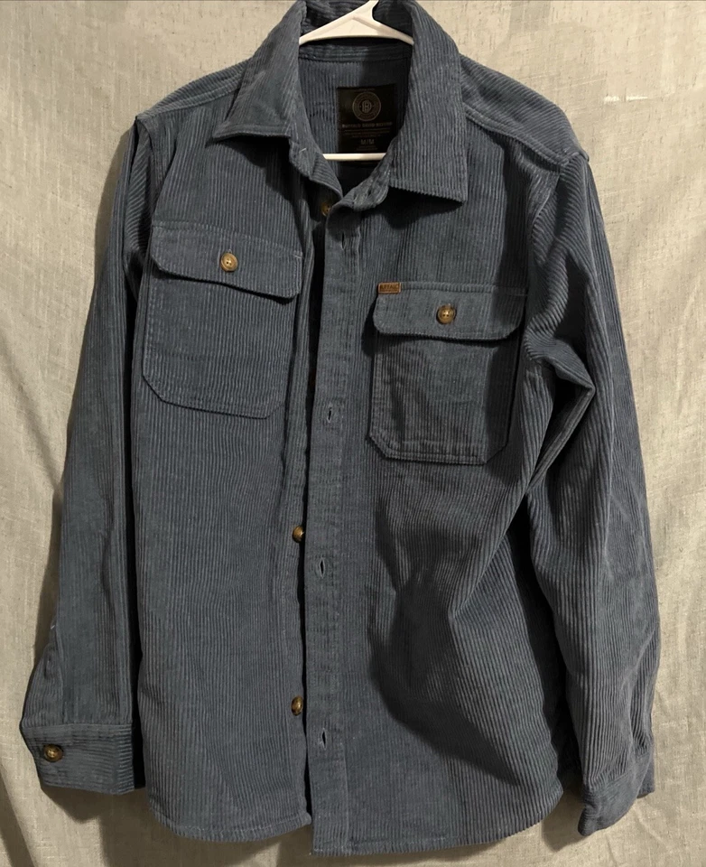Men's Buffalo David Bitton Corduroy Shirt LSleev 2-Button/2-Seam Pockets Size M - Image 1 of 4