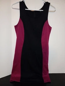 GUESS Womens Large Purple Black Bodycon SL Catrena Dress Bright Fuchsia New USA - Picture 1 of 23