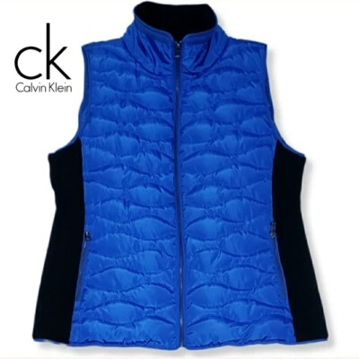 Chaleco estilo acolchado azul Calvin Klein para hombre talla XL ¡NUEVO! Foto 1 de 4