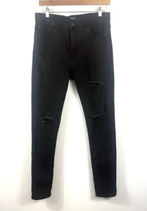 KSCY jeans men's black K1 super skinny stretch distressed straight leg Size 32 - Bild 1 von 11