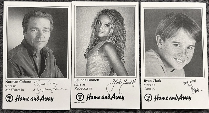 Home And Away Donald and Family Fan Card Reprints Norman Belinda Ryan - Image 1 of 1