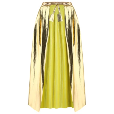 Gold Fancy Dress Women Mens Cape Cosplay Cloak Child