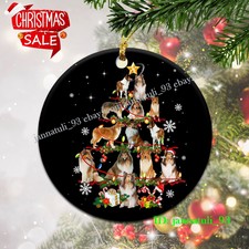 Rough Collie Christmas Tree Lights Funny Dog Chrismas Ornament