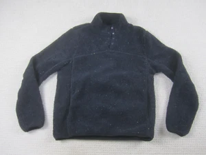 Member's Mark Sweater Womens Small Blue Pullover Fleece 1/4 Snap T Alpine Sherpa - Picture 1 of 7