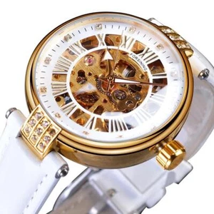 Lebensfreuden Damen Automatikuhr "Monaco" mit Lederarmband in mehreren Farben - Picture 1 of 11