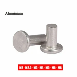 Aluminium Senkkopfnieten Vollniete DIN 661 Solide Niet Nieten M2/2,5/3/4/5/6/8 - Picture 1 of 8