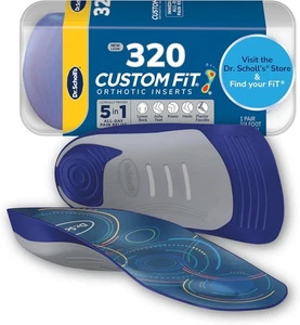 Dr. Scholl’s Custom Fit Orthotics 3/4 Length Arch Support Shoe Blue, Grey  - Picture 1 of 6