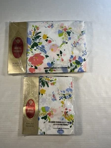 Cannon Royal Family Floral Twin Fitted Sheet & 2 Pillow Cases No Iron Percale - Picture 1 of 8