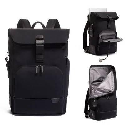 Mochila con tapa enrollable de diseñador TUMI $525 funda para computadora portátil escuela, negocios, viajes Foto 1 de 4