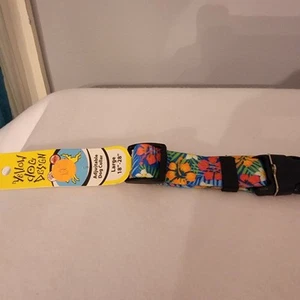 Yellow Dog Tropical Print Dog Collar Size Large - Picture 1 of 3